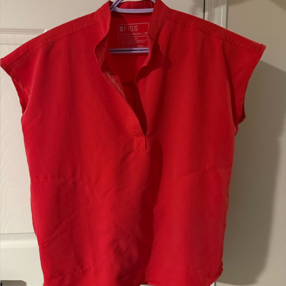 Figs Women's Bold Red Blouse